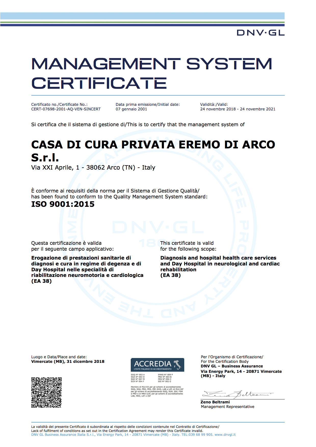 Certificato