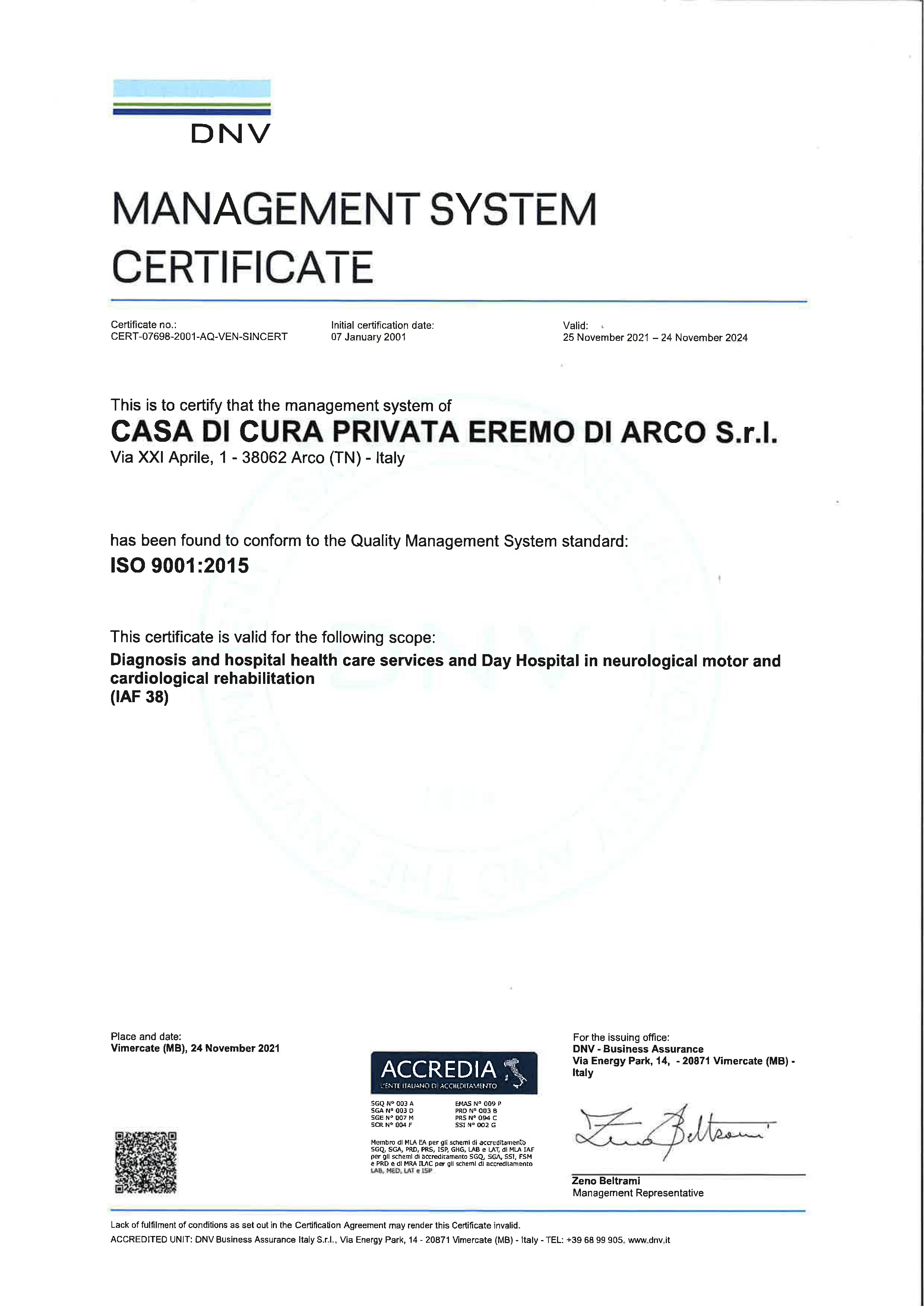 Certificato